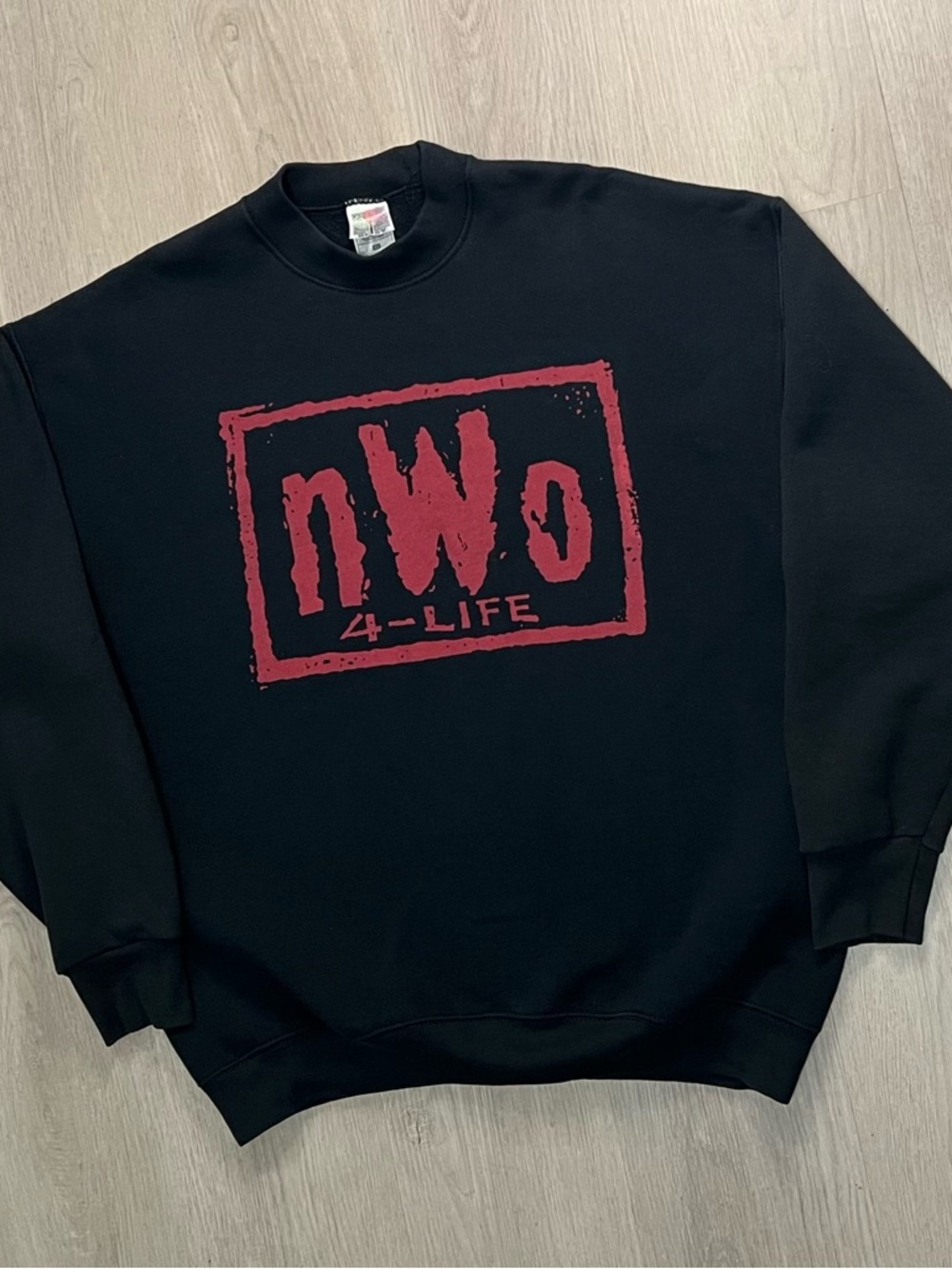 Vintage NWO (Wolfpac) 4-Life Sting Crewneck Black